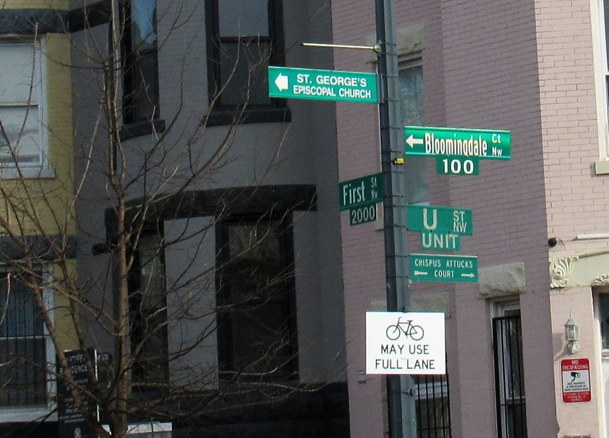 Rowhouse street in Bloomingdale near U Street, Washington DC, real regional photography