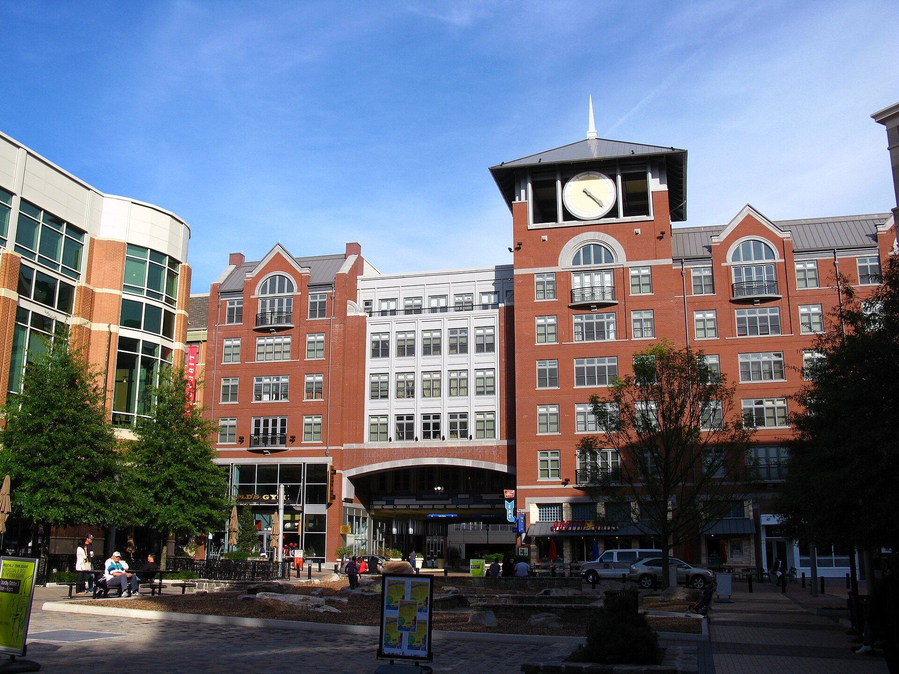 Rockville Town Center in Montgomery County, Maryland, real regional photography